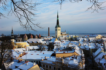 Old Tallin winter view from Kohtuotsa. january 2019