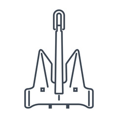 thin line icon anchor