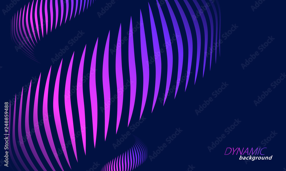 Canvas Prints abstract wavy lines colorful background. vector illustration.