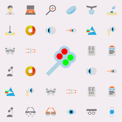 filters illustration icon. optometry icons universal set for web and mobile