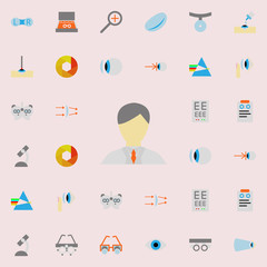 optometrist illustration icon. optometry icons universal set for web and mobile