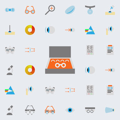 lens illustration icon. optometry icons universal set for web and mobile