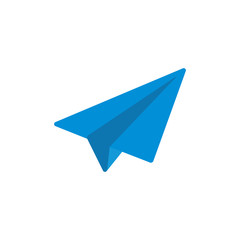 Paper airplane icons, Vector white paper planes.