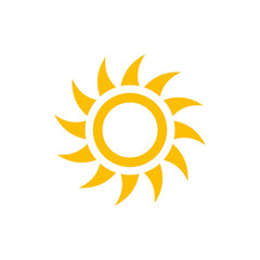 Sun symbols vector icon 