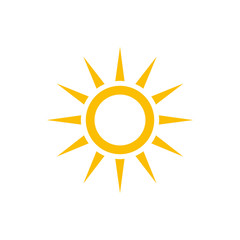 Sun symbols vector icon 
