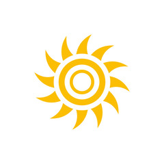 Sun symbols vector icon 