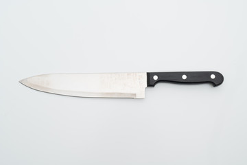 knife utensil on white background