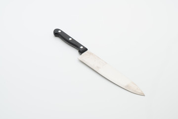 knife utensil on white background