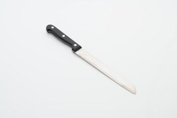 knife utensil on white background