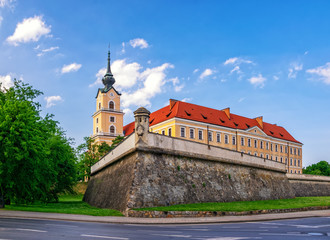 Renaissance Rzeszow Castle at sunny day, Poland