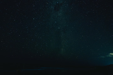 In the calm of night.