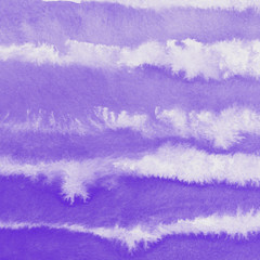 Violet ink and watercolor textures on white paper background. Paint leaks and ombre effects. Hand painted abstract image.