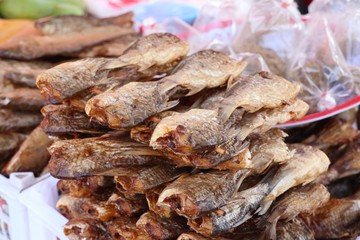 Dried fish at the market
