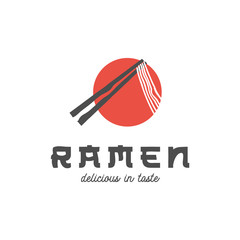 Fototapeta premium Japan ramen noodle logo design inspiration