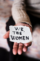 old woman and the text we the women