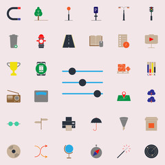 colored equalizer icon. Web icons universal set for web and mobile