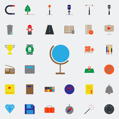 colored globe icon. Web icons universal set for web and mobile