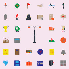 colored street light icon. Web icons universal set for web and mobile
