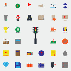 colored traffic light icon. Web icons universal set for web and mobile