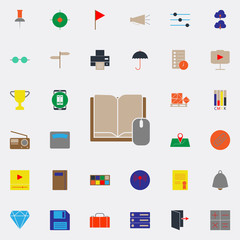 colored online books icon. Web icons universal set for web and mobile