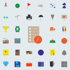 colored timeline icon. Web icons universal set for web and mobile