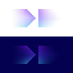 Modern Abstract Halftone Dots Logo