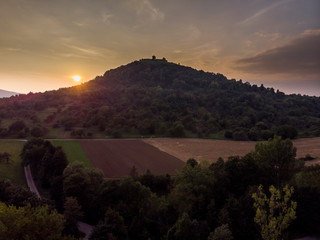 Sonnenuntergang - Luftaufnahme
