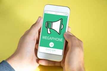 MEGAPHONE CONCEPT ON SCREEN