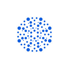 Modern Abstract Halftone Dots Logo