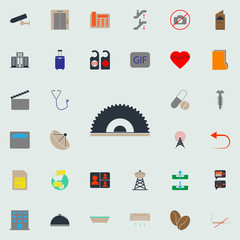 colored radio antenna icon. Web icons universal set for web and mobile