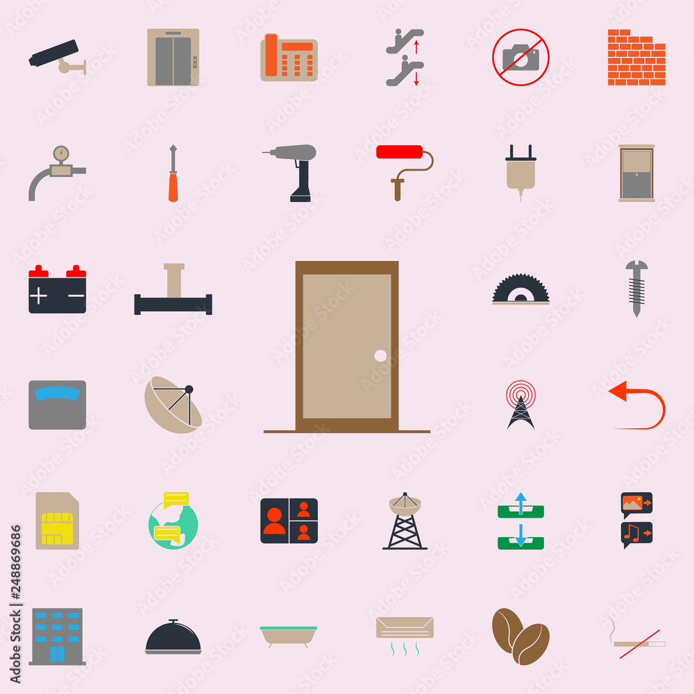 Aufkleber colored bath icon. web icons universal set for web and mobile