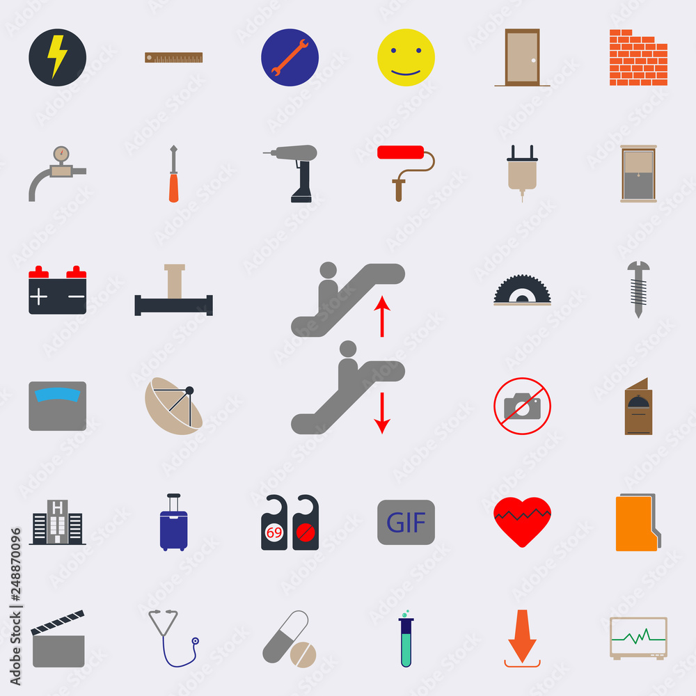 Poster colored beaker icon. web icons universal set for web and mobile