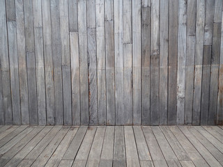 Old wood floor texture background. Vintage wooden wall.