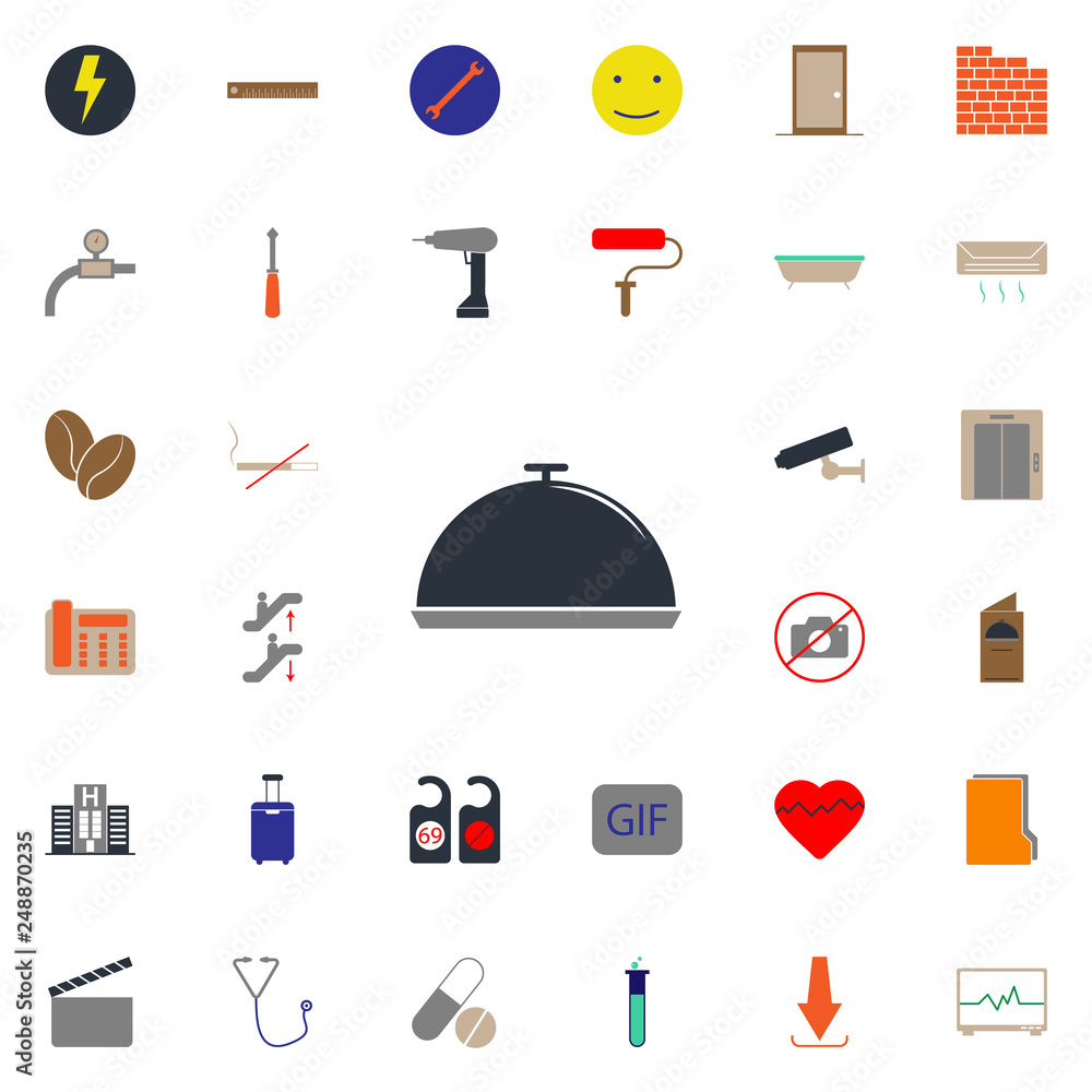 Poster colored wall icon. web icons universal set for web and mobile