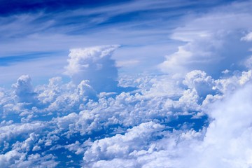 Fluffy Cloud with blue sky 