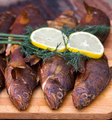 Homemade smoked fish