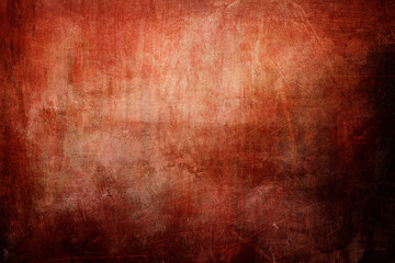 Red grungy canvas texture or background