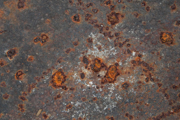 Old rustic metal sheet closeup, grunge texture