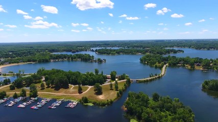 Shots at a lake community
