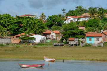 Traditional portuguese colonial architecture in Alcantara, Brazil