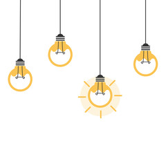 Light bulb idea. Business idea concept
