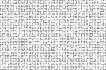 Abstract black and white background of dots.