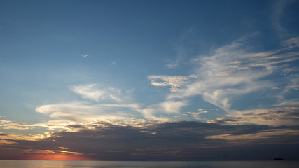 blue sky and clouds nature background