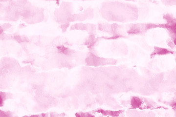 Pink ink and watercolor textures on white paper background. Paint leaks and ombre effects. Hand painted abstract image.