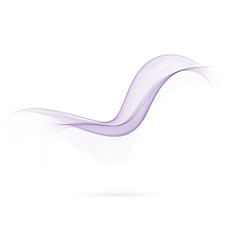 Vector Abstract color wavy lines. Purple Color smoke wave. Transparent wave. Abstract smooth wave vector.