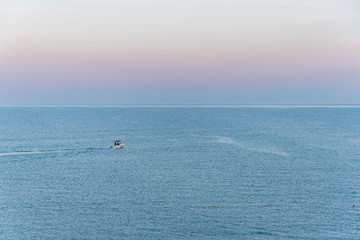 Fototapeta premium Sunrise on the Southern Italian Mediterranean Sea