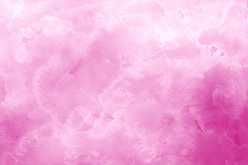 Fototapeta premium Pink ink and watercolor textures on white paper background. Paint leaks and ombre effects. Hand painted abstract image.