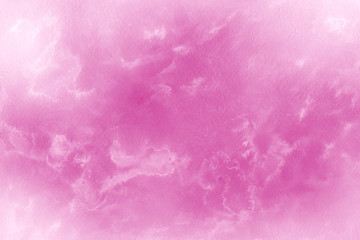 Obraz premium Pink ink and watercolor textures on white paper background. Paint leaks and ombre effects. Hand painted abstract image.