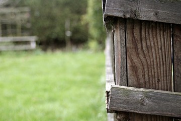 old wooden fence