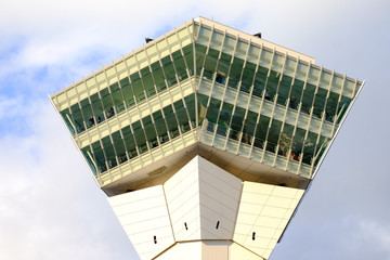 Obraz premium Goryokaku Tower Park,where is a star fort built in 1855 in Hakodate, Hokkaido, Japan